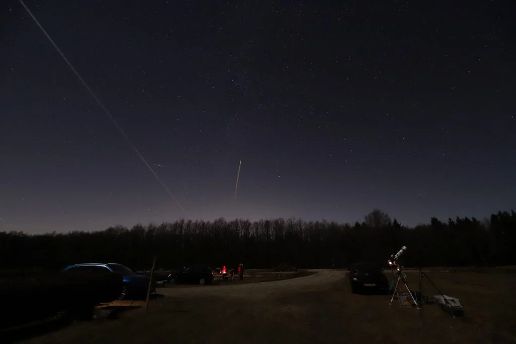 Observing the Night Sky: A Clear Evening in Weibersbrunn