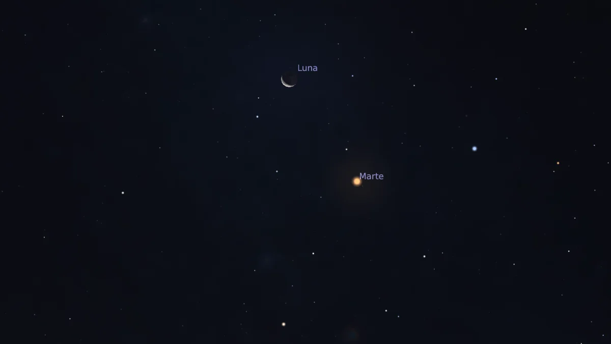Tonight's Celestial Dance: The Moon and Mars Conjunction