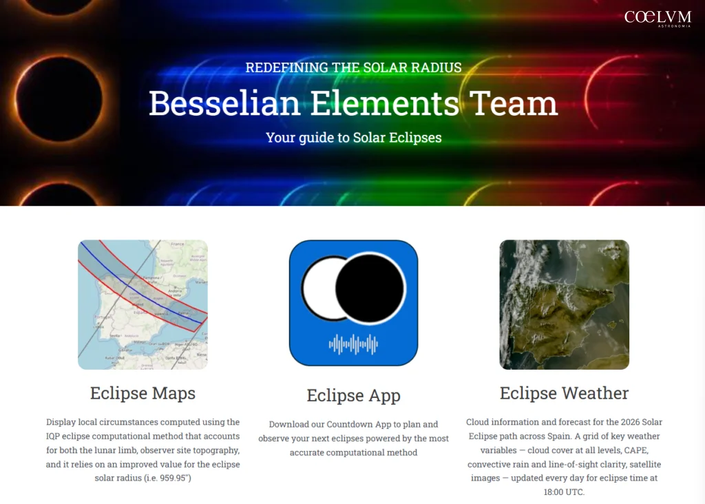 Total Solar Eclipse 2026: The Tools of the Time Baseline Team for Event Preparation
