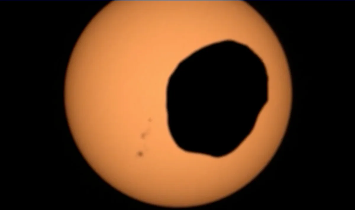 Perseverance Captures Stunning Eclipse of the Sun on Mars